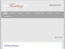Tablet Screenshot of knittingmuseum.com